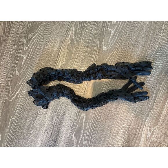 NWT For Love & Lemons Jourdan Black Lace Mini Dress With Gloves Size Medium - Picture 9 of 9